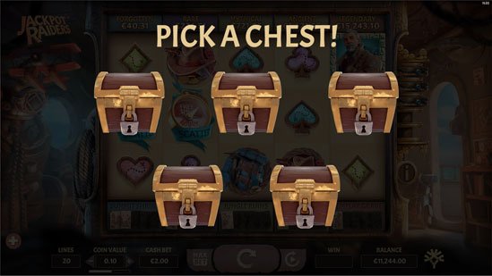 Pick & Click Chest Game