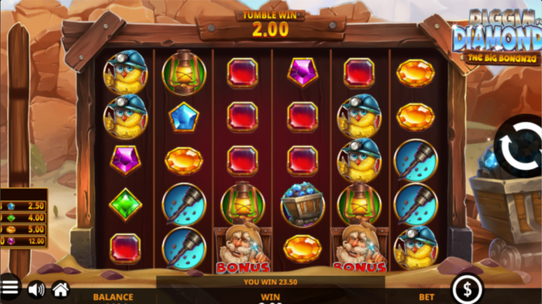 Diggin' for Diamonds The Big Bonanza Yggdrasil Gaming
